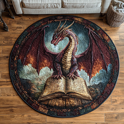 Dragon Guardian Quilted Round Mat NCU0DV6114