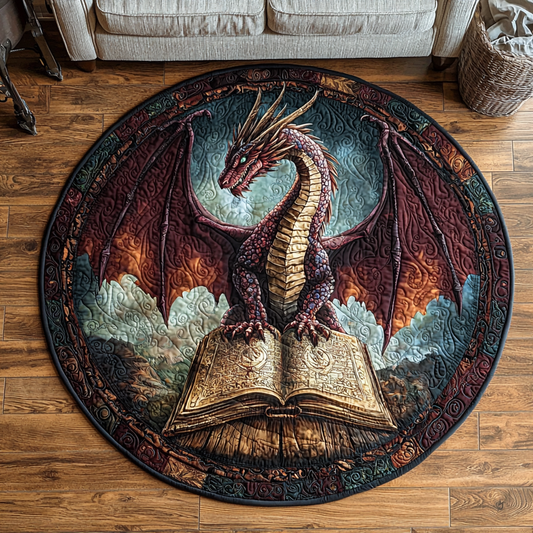 Dragon Guardian Quilted Round Mat NCU0DV6114
