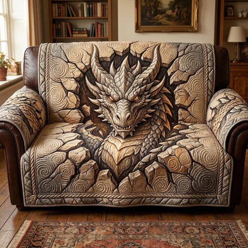 Dragon Guardian Quilted Sofa Cover NCU0TD2587