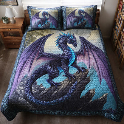 Dragon Haven 3-Piece Quilted Bedding Set NCU0DK11706