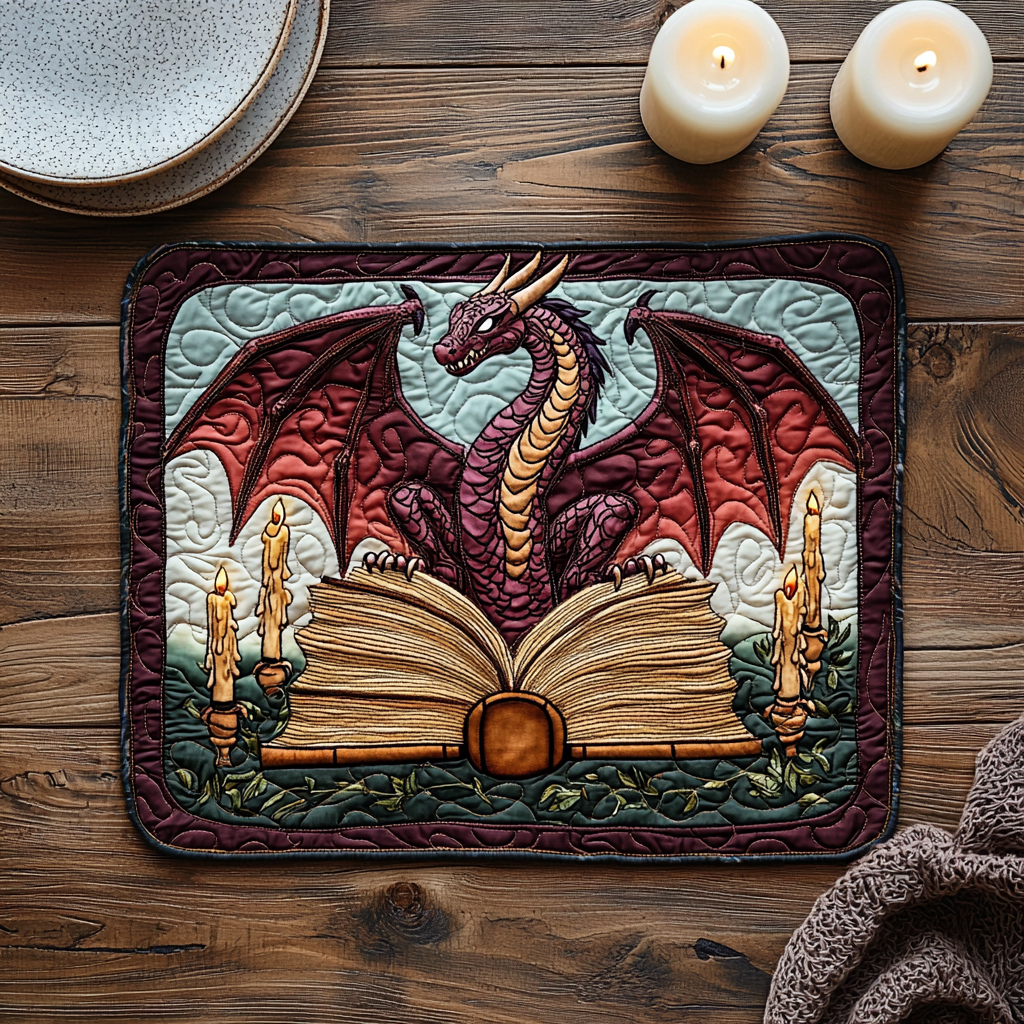 Dragon Heart Quilted Placemat NCU0DV6222