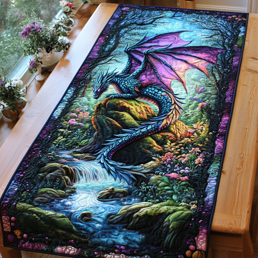 Dragon Heart Quilted Table Runner NCU0DK8099