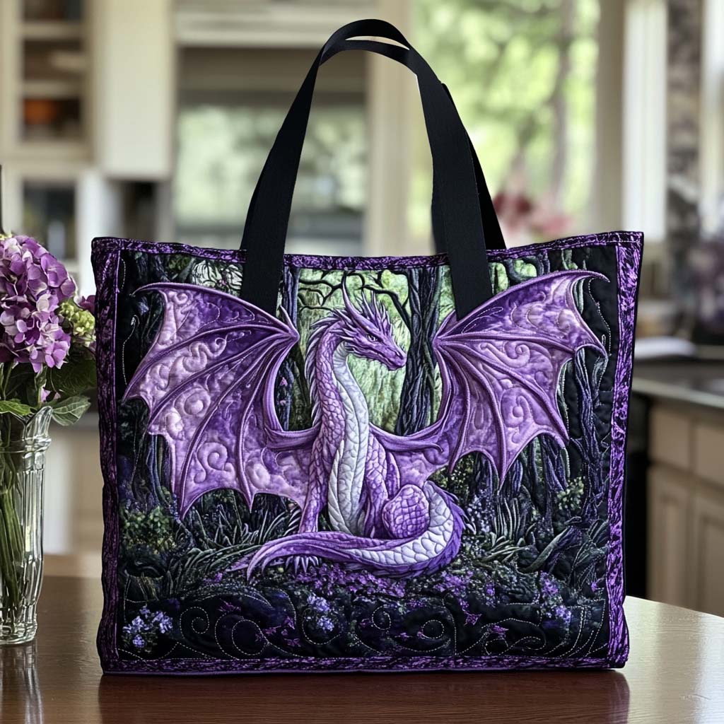 Dragon Jewel Spirit Quilted Tote Bag NCU0NT8450