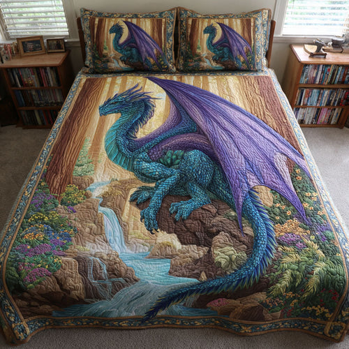 Dragon Keeper 3-Piece Quilted Bedding Set NCU0DK11704