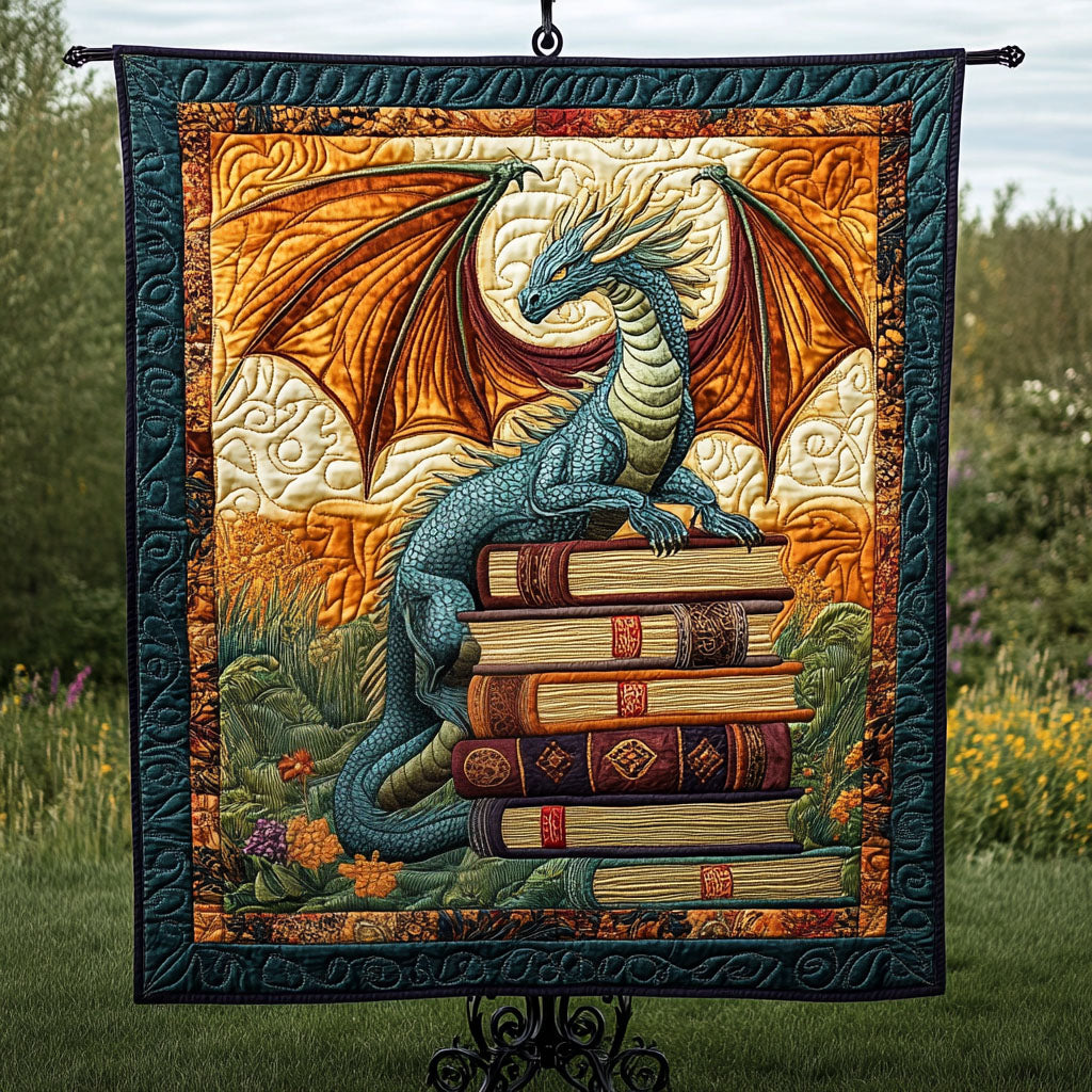 Dragon Lab Quilt Pattern Dragon Library Quilted Blanket NCU0NT4287 – Vantique