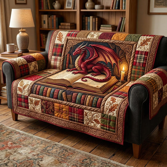 Dragon Library Quilted Sofa Cover NCU0TD2590