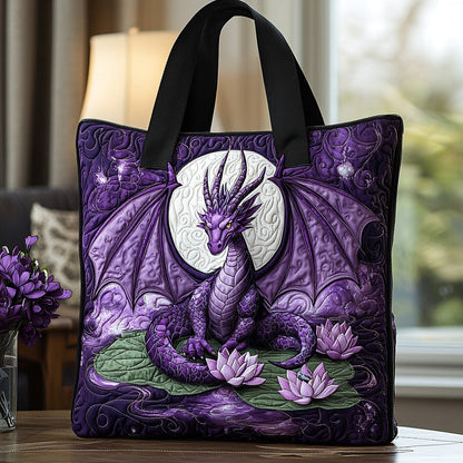Dragon Lotus Quilted Tote Bag NCU0DV6814