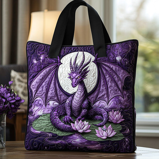 Dragon Lotus Quilted Tote Bag NCU0DV6814