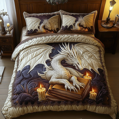 Dragon Mist 3-Piece Quilted Bedding Set NCU0DV2460