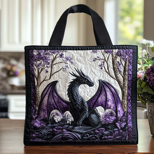 Dragon Moonlight Path Quilted Tote Bag NCU0NT8452