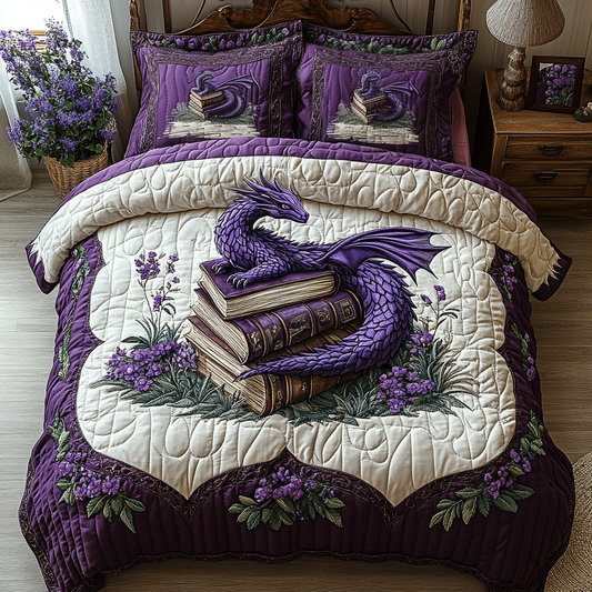 Dragon Power 3-Piece Quilted Bedding Set NCU0DK7478