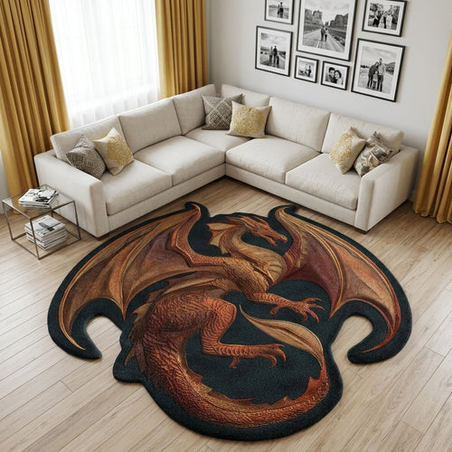 Dragon Realm Custom Shape Area Rug NCU0DK12287