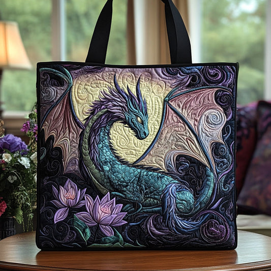 Dragon Realm Quilted Tote Bag NCU0DV6808