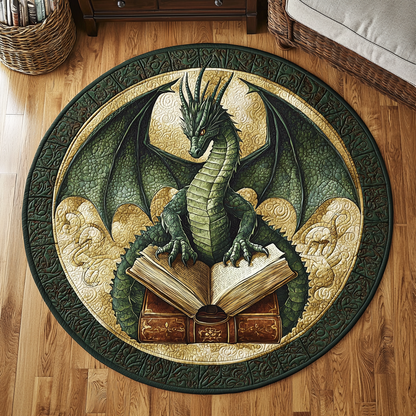 Dragon Scroll Quilted Round Mat NCU0DV6113