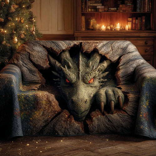 Dragon Shadow Quilted Sofa Cover NCU0DK11746