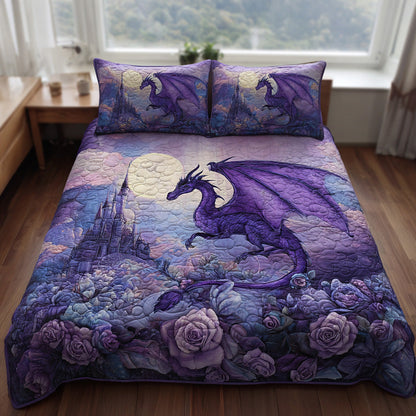Dragon Song 3-Piece Quilted Bedding Set NCU0DV6438