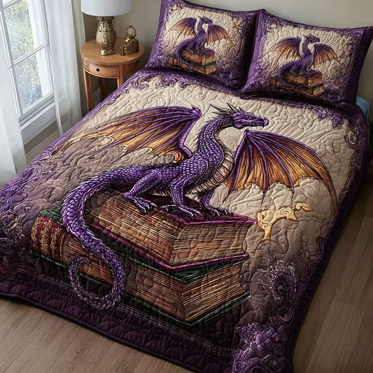 Dragon Spirit 3-Piece Quilted Bedding Set NCU0DK11708