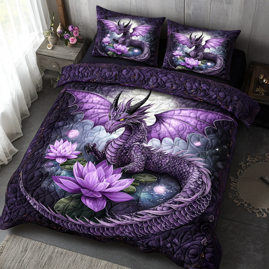 Dragon Spirit 3-Piece Quilted Bedding Set NCU0DV6214