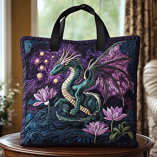 Dragon Spirit Quilted Tote Bag NCU0DV6811