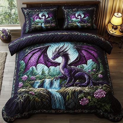 Dragon Watch 3-Piece Quilted Bedding Set NCU0DV6440