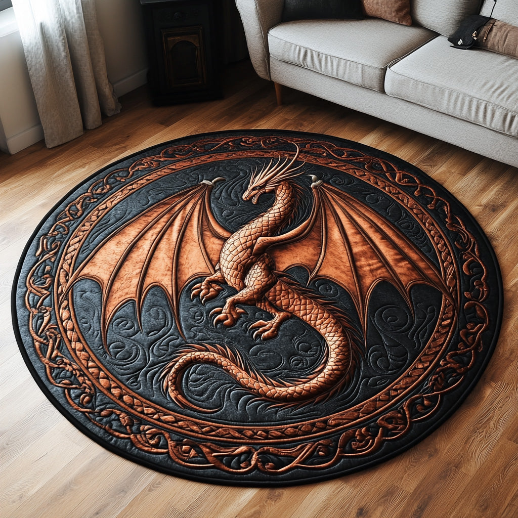 Dragon Watch Quilted Round Mat NCU0DV6446
