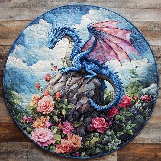 Dragon Whisper Quilted Round Mat NCU0VH5620
