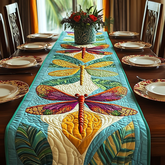 Dragon Wing Quilted Table Runner NCU0DK4365