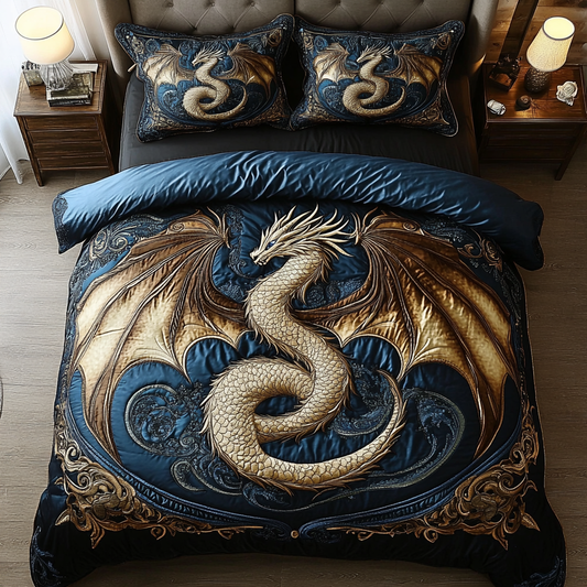Dragon Wings 3-Piece Quilted Bedding Set NCU0DK8047