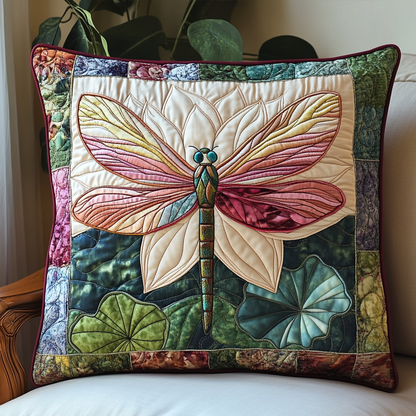 Dragonfly Bloom Quilted Pillow Case NCU0NT3129