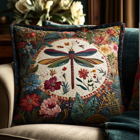 Dragonfly Beauty Quilted Pillow Case NCU0PT8218