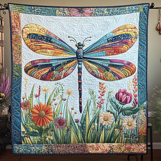 Dragonfly Dance Quilted Blanket NCU0DK8636