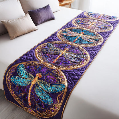 Dragonfly Dawn Light Quilted Bed Runner NCU0TD1577