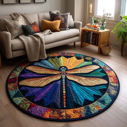 Dragonfly Dream Quilted Round Mat NCU0TD023