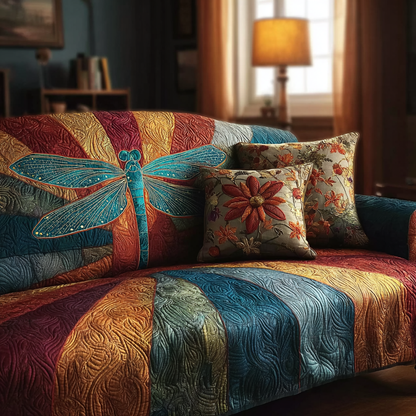 Dragonfly Dream Quilted Sofa Cover NCU0DK11177