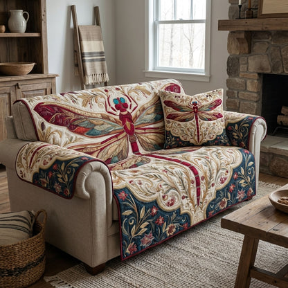 Dragonfly Dream Quilted Sofa Cover NCU0DK12245