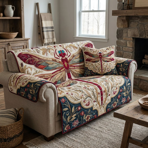 Dragonfly Dream Quilted Sofa Cover NCU0DK12245