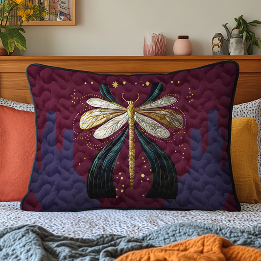 Dragonfly Dreams Quilted Bedding Pillow Case NCU0DK4181