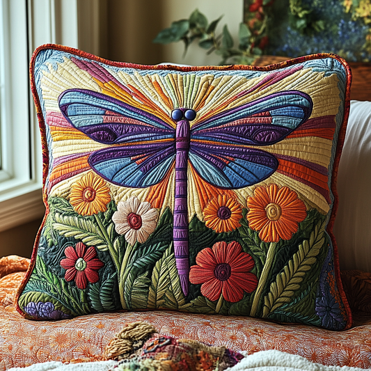 Dragonfly Dreams Quilted Pillow Case NCU0DV4885