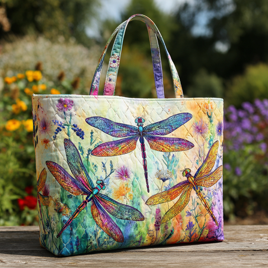 Dragonfly Flight Quilted Tote Bag NCU0DK8686