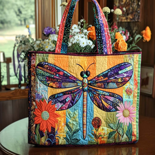 Dragonfly Flight Quilted Tote Bag NCU0NT10530