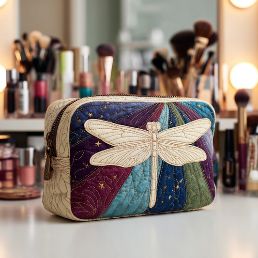 Dragonfly Garden Quilted Makeup Bag NCU0DK10226