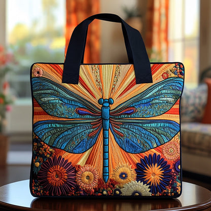 Dragonfly Garden Quilted Tote Bag NCU0DV6908