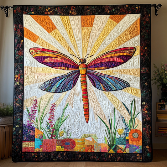 Dragonfly Grace Quilted Blanket NCU0DK8634