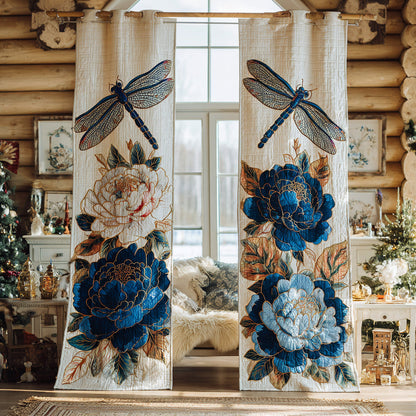 Dragonfly Meadow Quilted Curtains NCU0DV8705