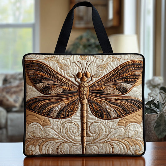 Dragonfly Meadow Quilted Tote Bag NCU0DV6905