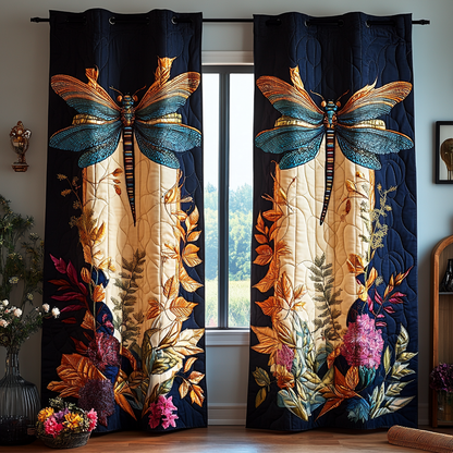 Dragonfly Sky Quilted Curtains NCU0DK10966