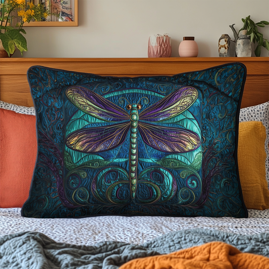 Dragonfly Wings Quilted Bedding Pillow Case NCU0DK7377