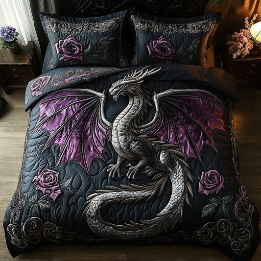 Dragonheart 3-Piece Quilted Bedding Set NCU0DV3659