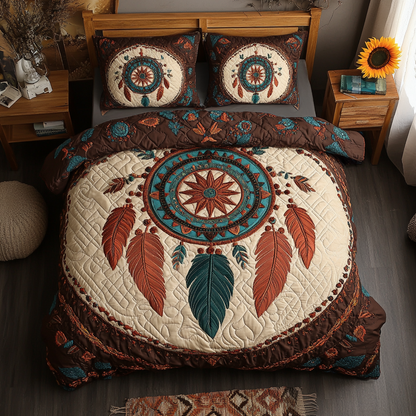 Dream Catcher 3-Piece Quilted Bedding Set NCU0VL1725