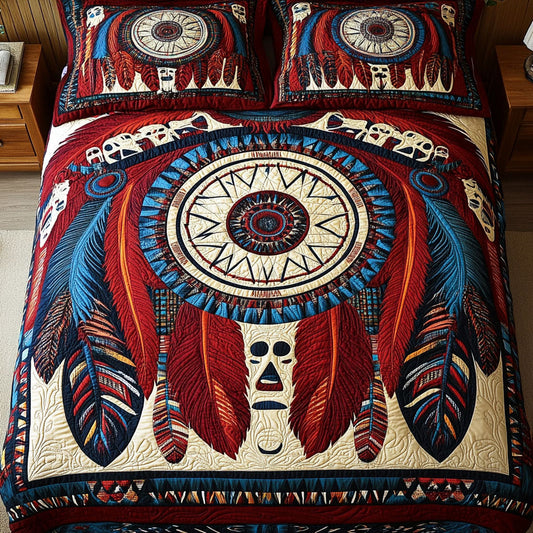 Dream Circle 3-Piece Quilted Bedding Set NCU0PT7374